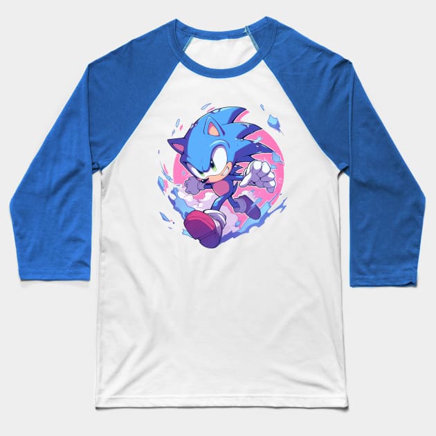 sonic Baseball T-Shirt by lets find pirate